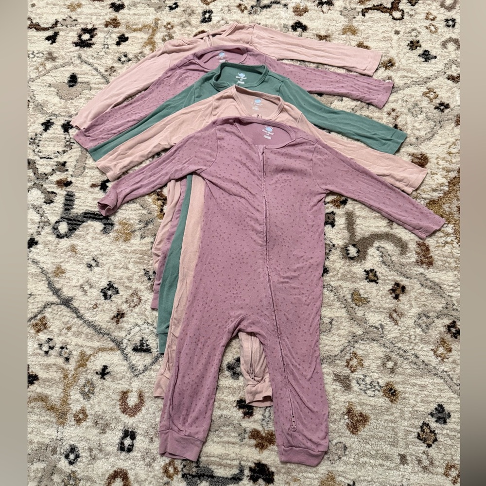 Cloud Island Mauve Baby Onesies - Set of 5